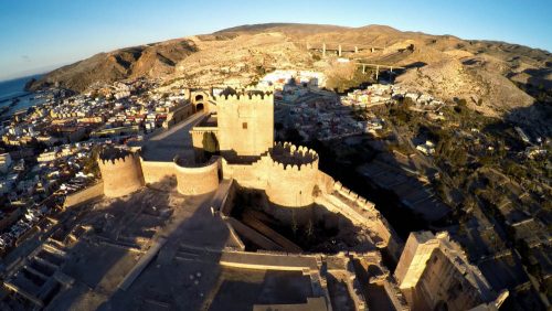 ciudad de Almería, alcazaba - Moorish castle, Almeria city - Festung Almería Stadt