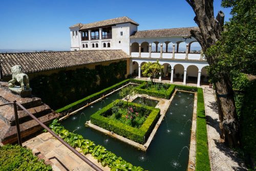 Alhambra Patio del Ciprés de la Sultana; Sultana´s courtyard; Zypressenhof Generalife
