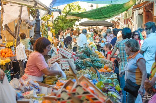 Venta de frutas y verduras, Markt in Sanlúcar