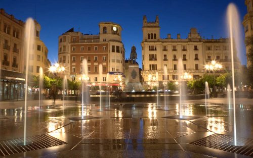 Plaza de las Tendillas Córdoba, Platz mit Brunnen