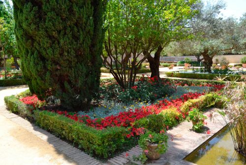 jardines del Alcázar de Jerez, gardens in the Moorish castle of Jerez, Gärten im Alcazar von Jerez